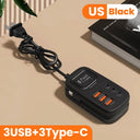 Desktop 6 Port USB Charger - Rapid Charging