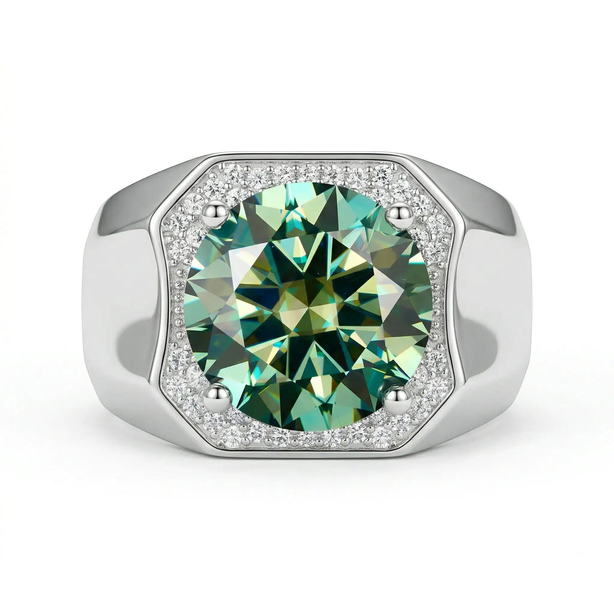 Unisex Sterling Silver Moissanite Ring — product image 8