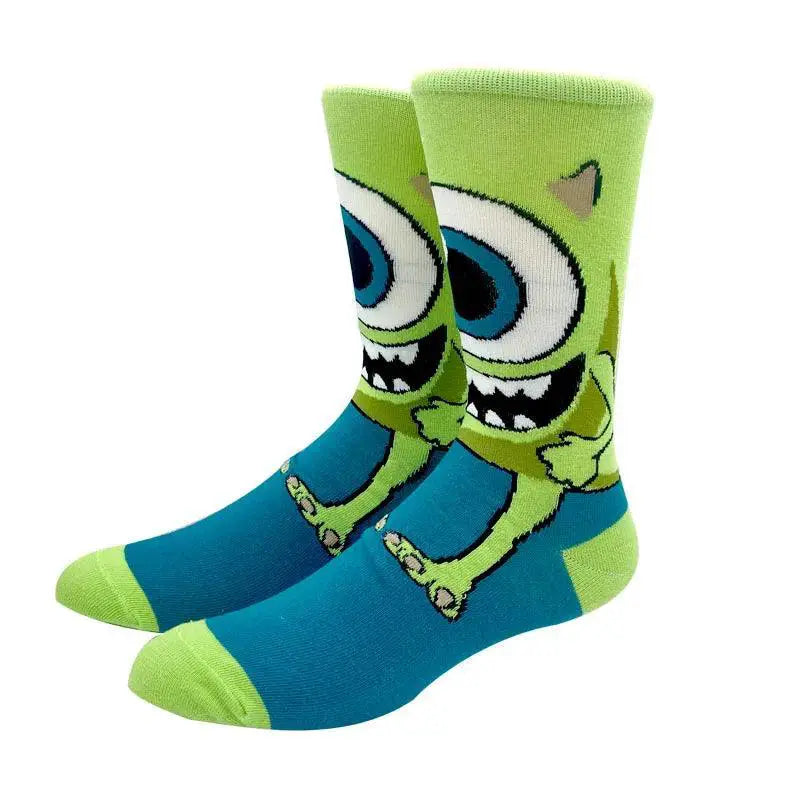 Couples Anime Knee High Socks Hip Hop Harajuku Lum Design