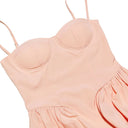 Elegant Spaghetti Strap Midi Dress Women Party Slim A Line