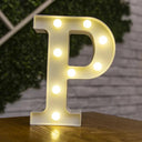 Battery-Operated LED Alphabet Lights for Home and Party Decor