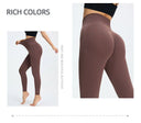 Nude Yoga Pants for Women High Waist Seamless Hip Lifting Fitness Design