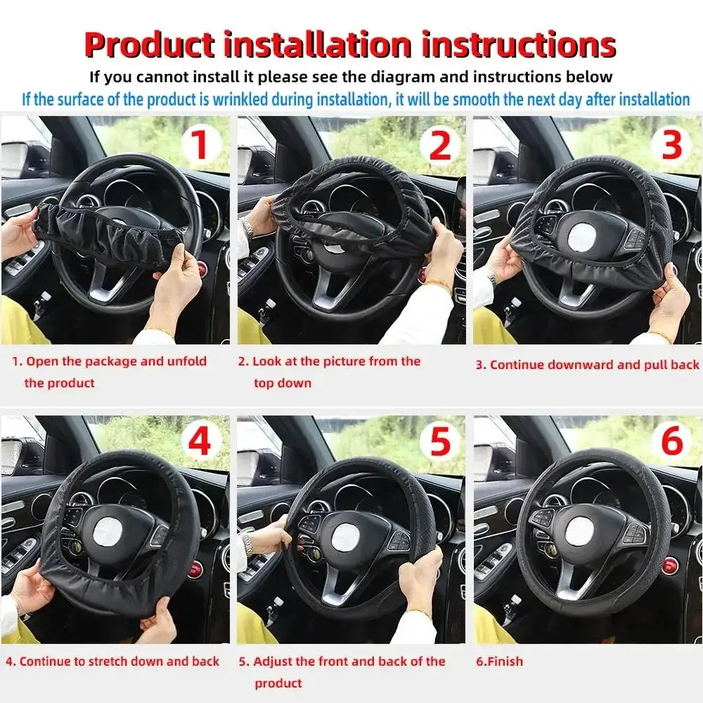 Steering Wheel Cover for Drivers Grip — product view 15