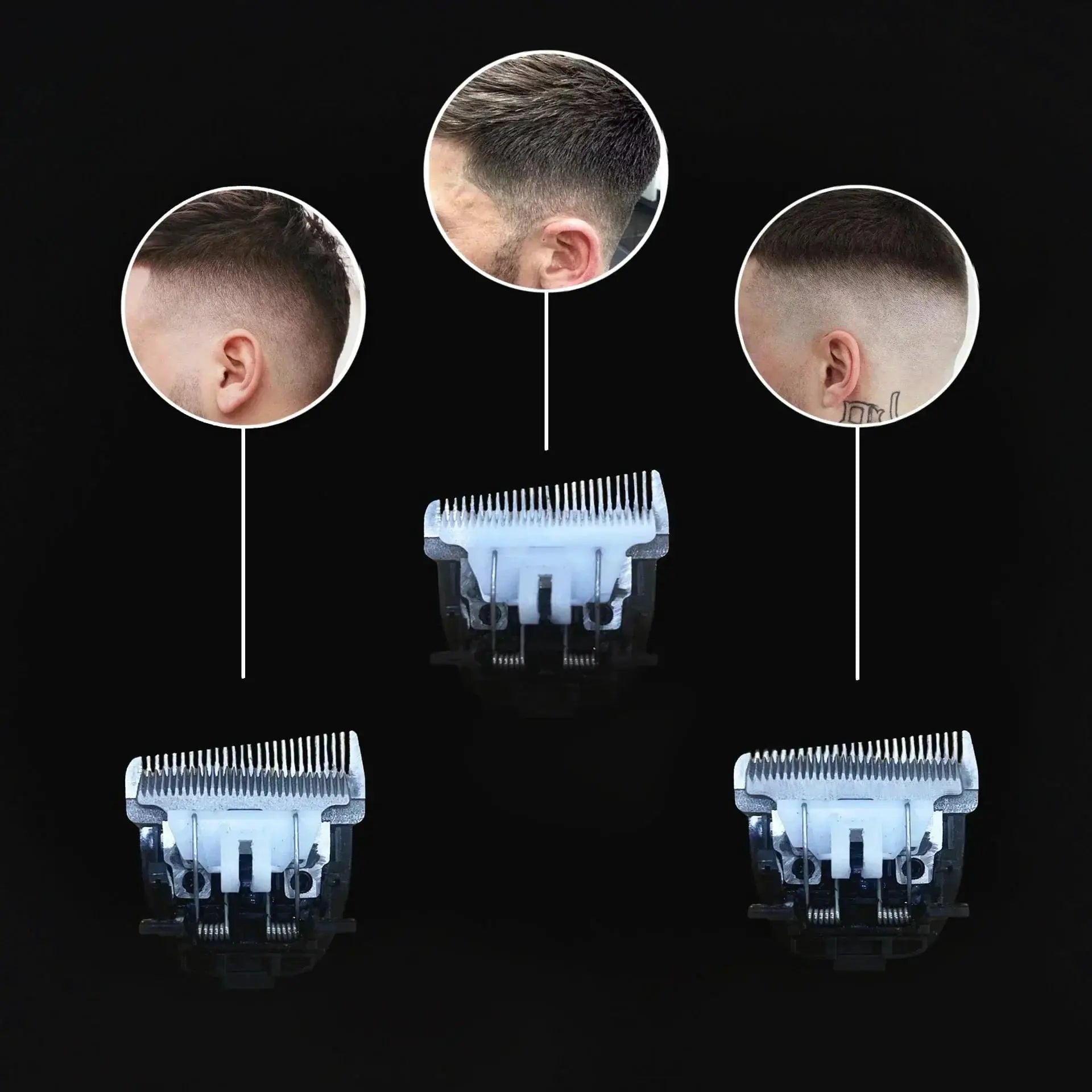 Hair Clipper USB Rechargeable Trimmer With Titanium Blade