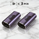USB C Adapter - 40Gbps Angled Type C Extender