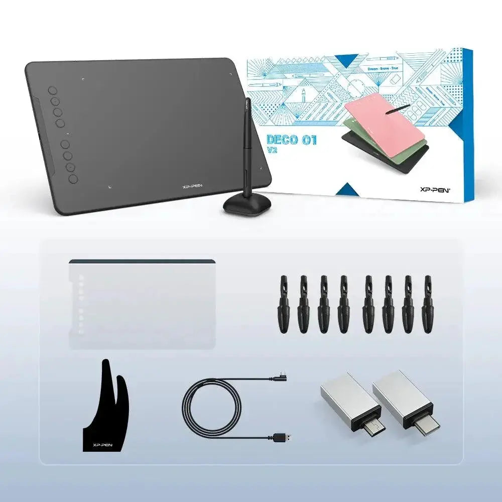 XP Pen Deco 01 V2 Digital Art Tablet For Artists Pro