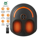 Jinkairui Kneading Air Compression Electric Foot Massage Machine Roller Shiatsu Heated Multifunctional Relaxation Household Gift