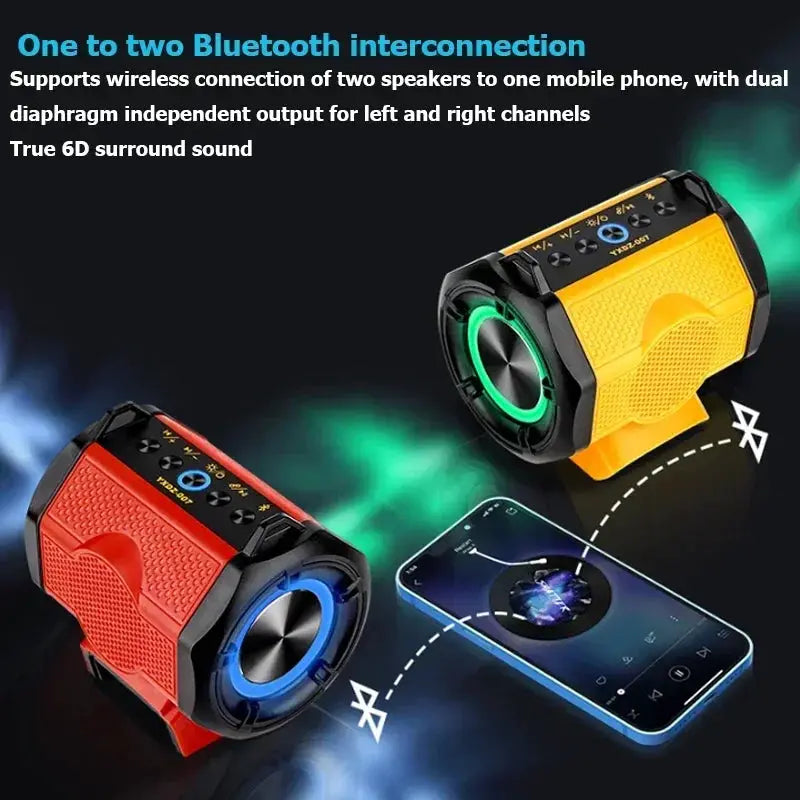 Dewalt Compatible Portable Bluetooth Speaker With Power Bank