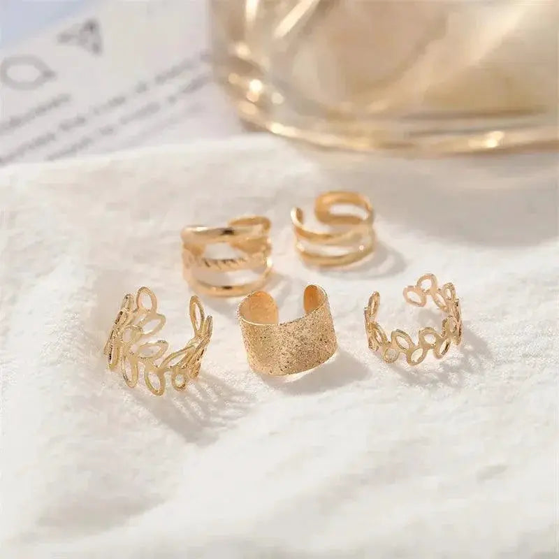 Silver Leaf Ear Cuff Clip Earrings Unisex Stylish Jewelry
