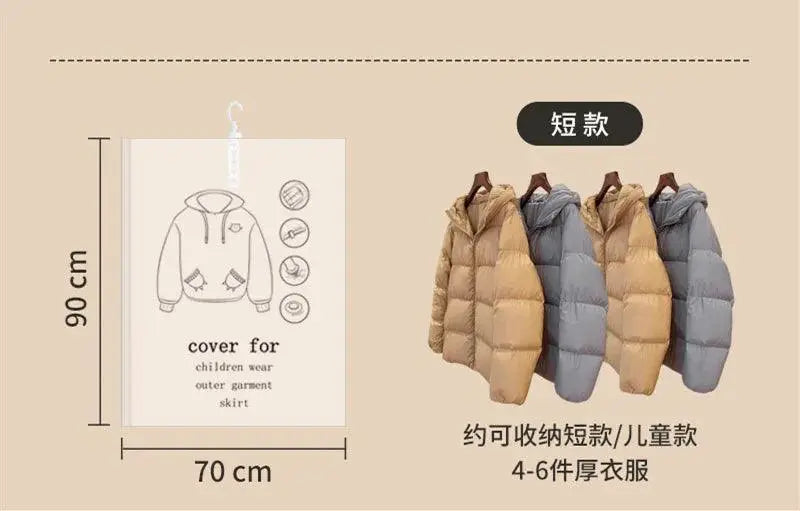 Hanging Vacuum Bags for Closet Storage — product view 9