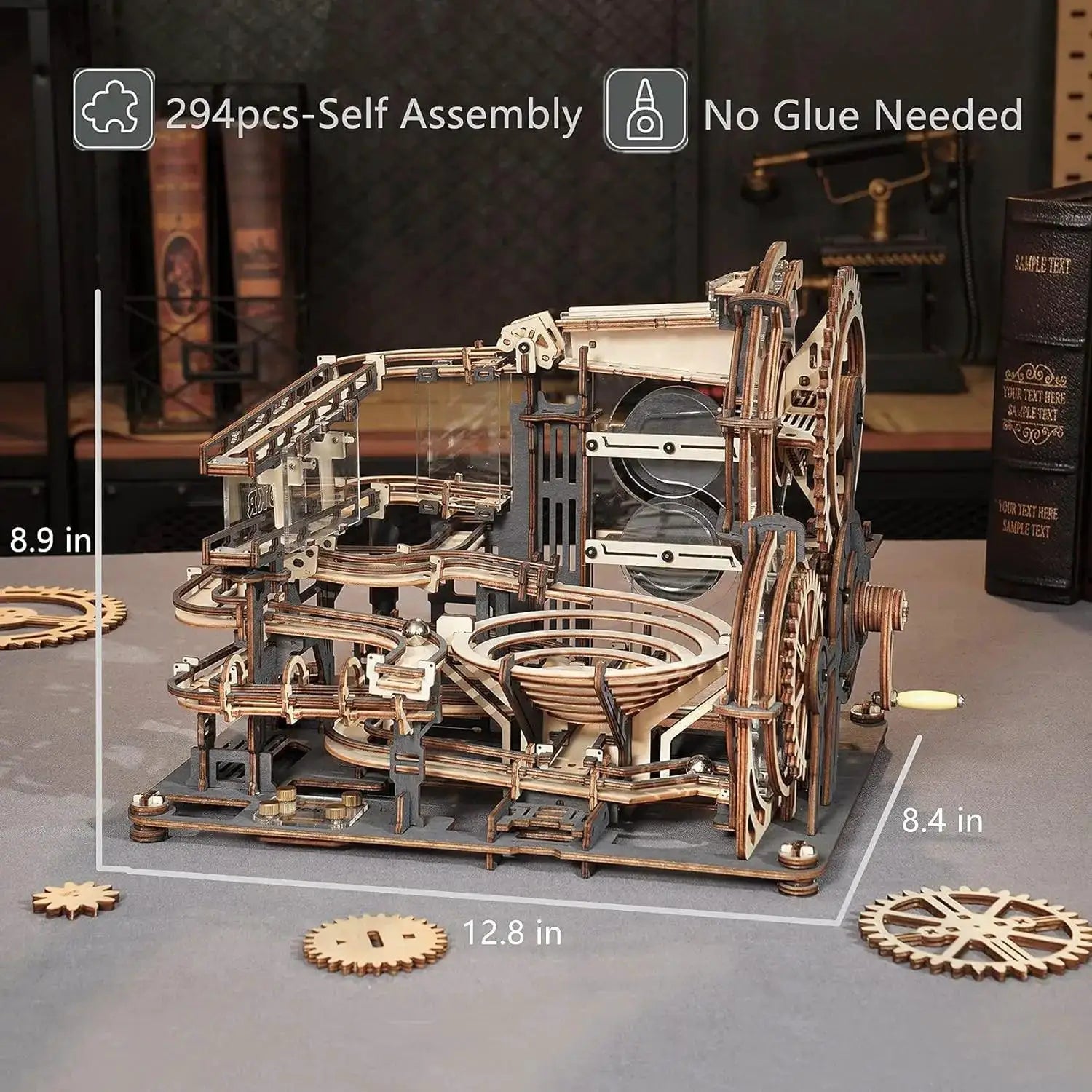 Robotime ROKR Marble Run 3D Wooden Puzzle Kit Educational - OurLum.com