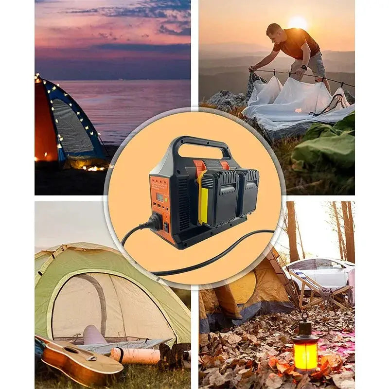 Portable 300W Inverter For 18V Battery Tools Outdoor Use