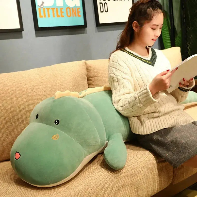 80CM Long Cute Dinosaur Plush Toy Boyfriend Pillow