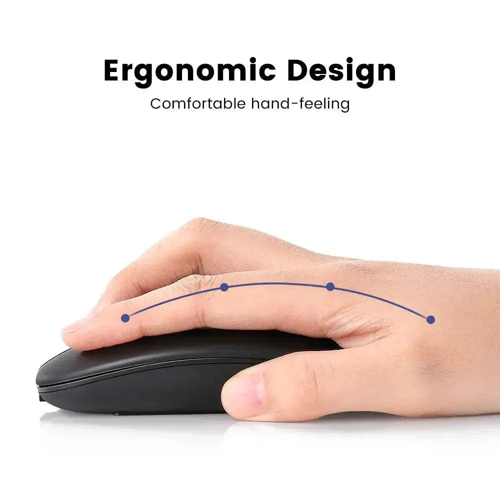 Ergonomic Silent Bluetooth Mouse With Accurate DPI - OurLum.com