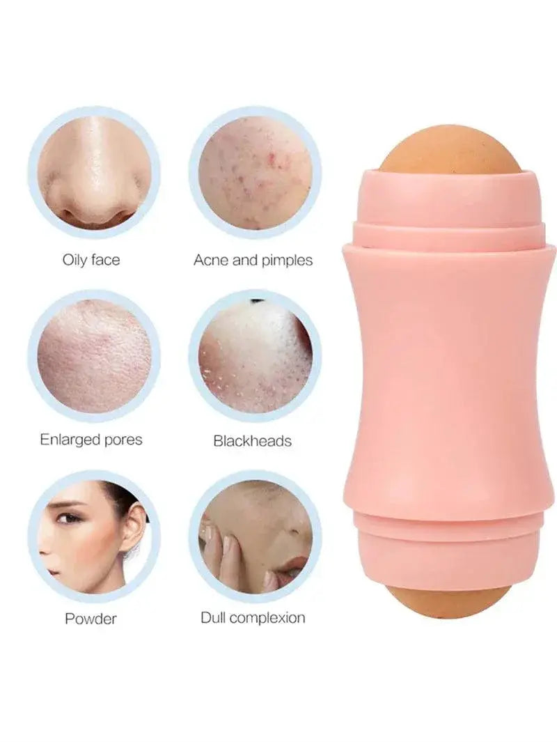 Volcanic Stone Oil Control Roller For Makeup Touchups