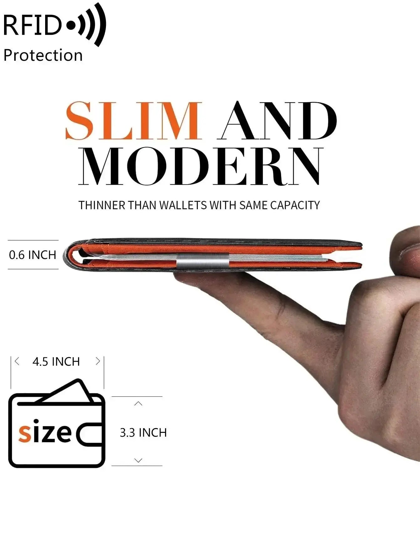 RFID Blocking Wallet Stylish Secure Card Holder For Men