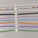 Nature Shell Love Heart Choker Necklace for Girls