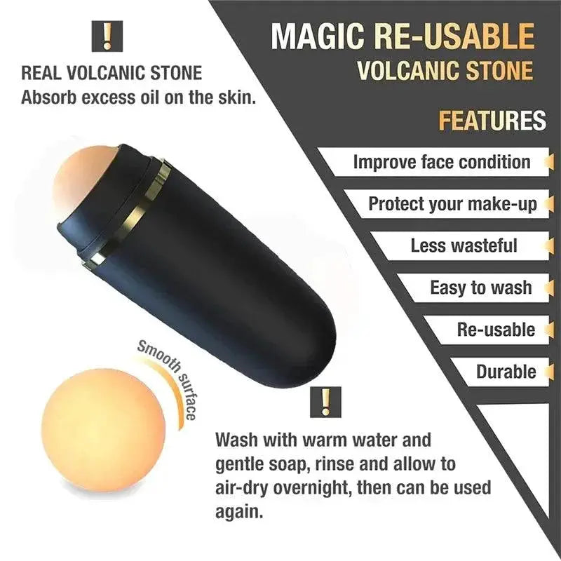 Volcanic Stone Pore Refiner Deep Cleansing Skincare Roller