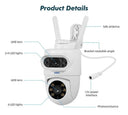 5K Dual Lens Outdoor Camera for Home Use