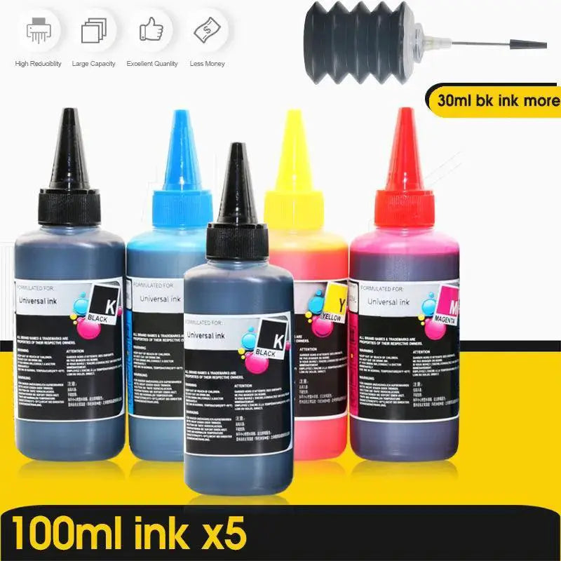 ALIZEO Printer High Capacity CISS Refillable Dye Ink Bundle