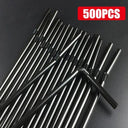 Colorful & Black Reusable Party Straws Eco-Friendly Essential