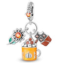 Sterling Silver Charm Beads Glowing