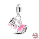 Sterling Silver Heels Lipstick Camera