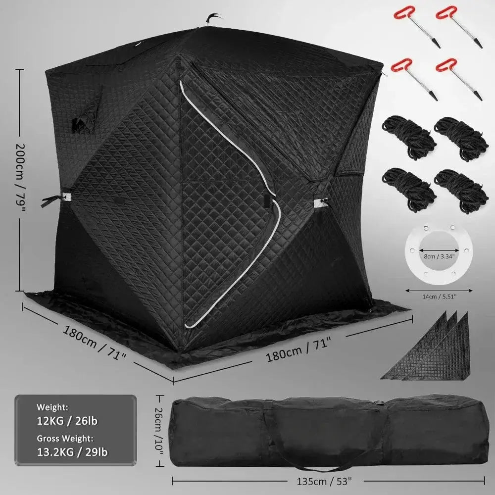 Outdoor Sauna Tent Pro 4 Person All Weather Easy Setup