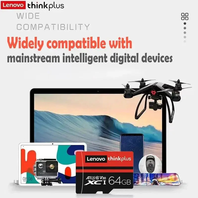 ThinkPlus Mini Micro SD Card Class 10 64GB TF Flash Card