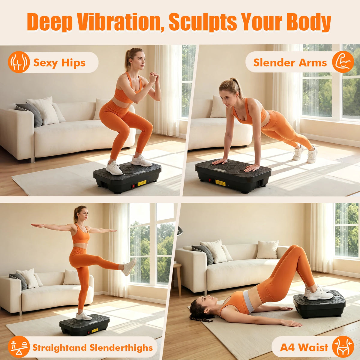 Vibration Plate Exercise Machine Home Fitness Machine Bluetooth — product view 7