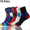 Men's Bamboo Fiber Sports Socks - 5 Pairs of Comfort