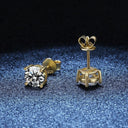 Moissanite Earrings in Sterling Silver Sale