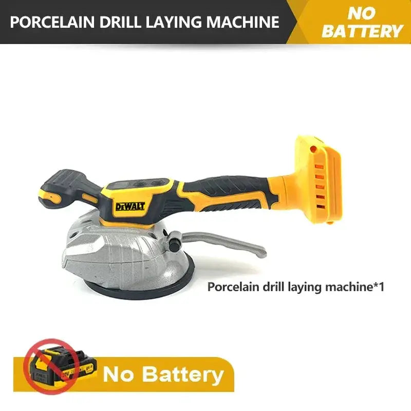 Cordless Tile Vibration Tool With Suction Cup Tech Design