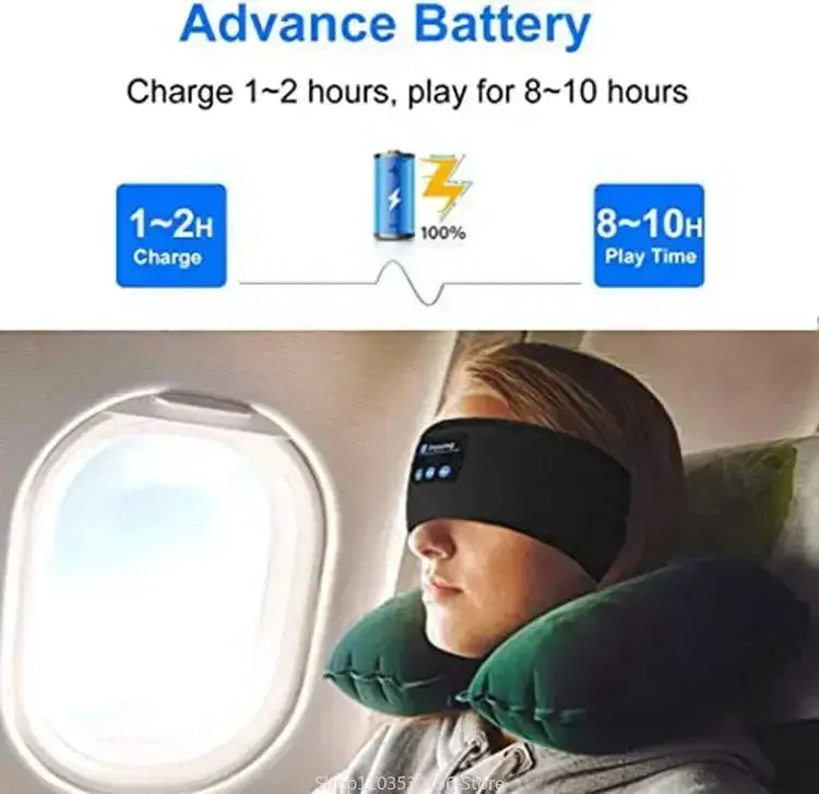 Bluetooth Sleeping Headphones With Sports Headband Ear Mask