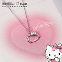 Hello Kitty Zircon Pendant Sparkling Elegance Jewelry