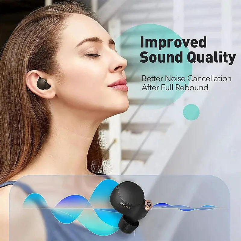 Ultimate Comfort Memory Foam Ear Tips for Sony WF1000XM5