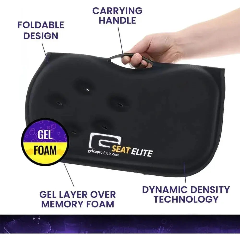Premium Gel Foam Seat Cushion For Car Office Airplane Travel