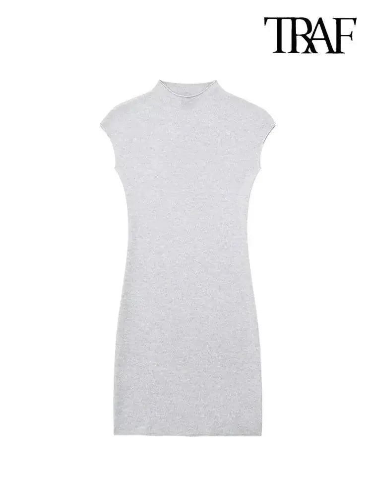 Sophisticated Vintage Sleeveless Knit Dress Style Statement