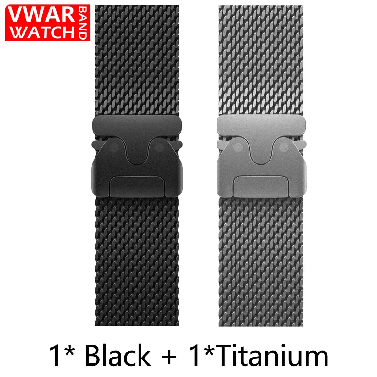 Official Titanium Milanese Loop Band for Apple Watch Bands — product view 12