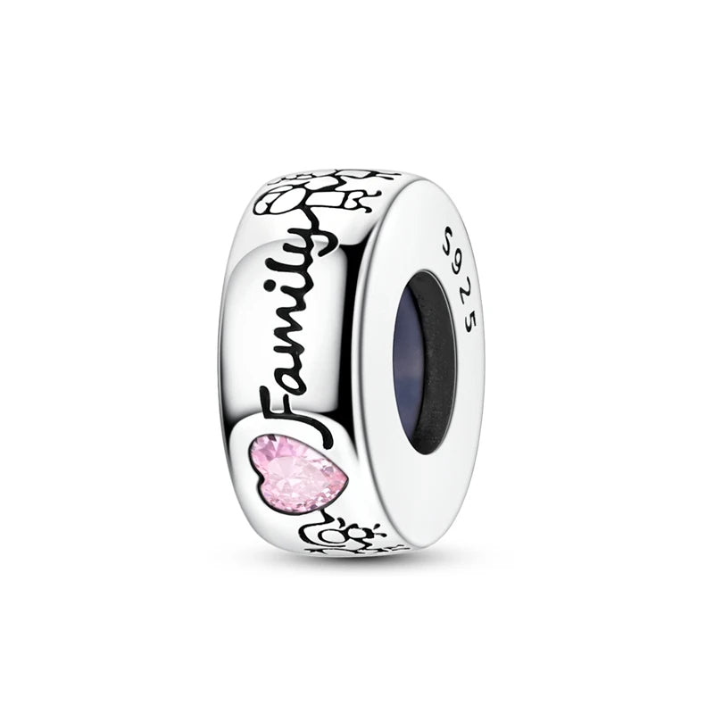 Sterling Silver Charm Family Love