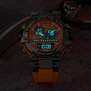 Dynamic Dual Movement Men's Sports Watch Waterproof Style Power