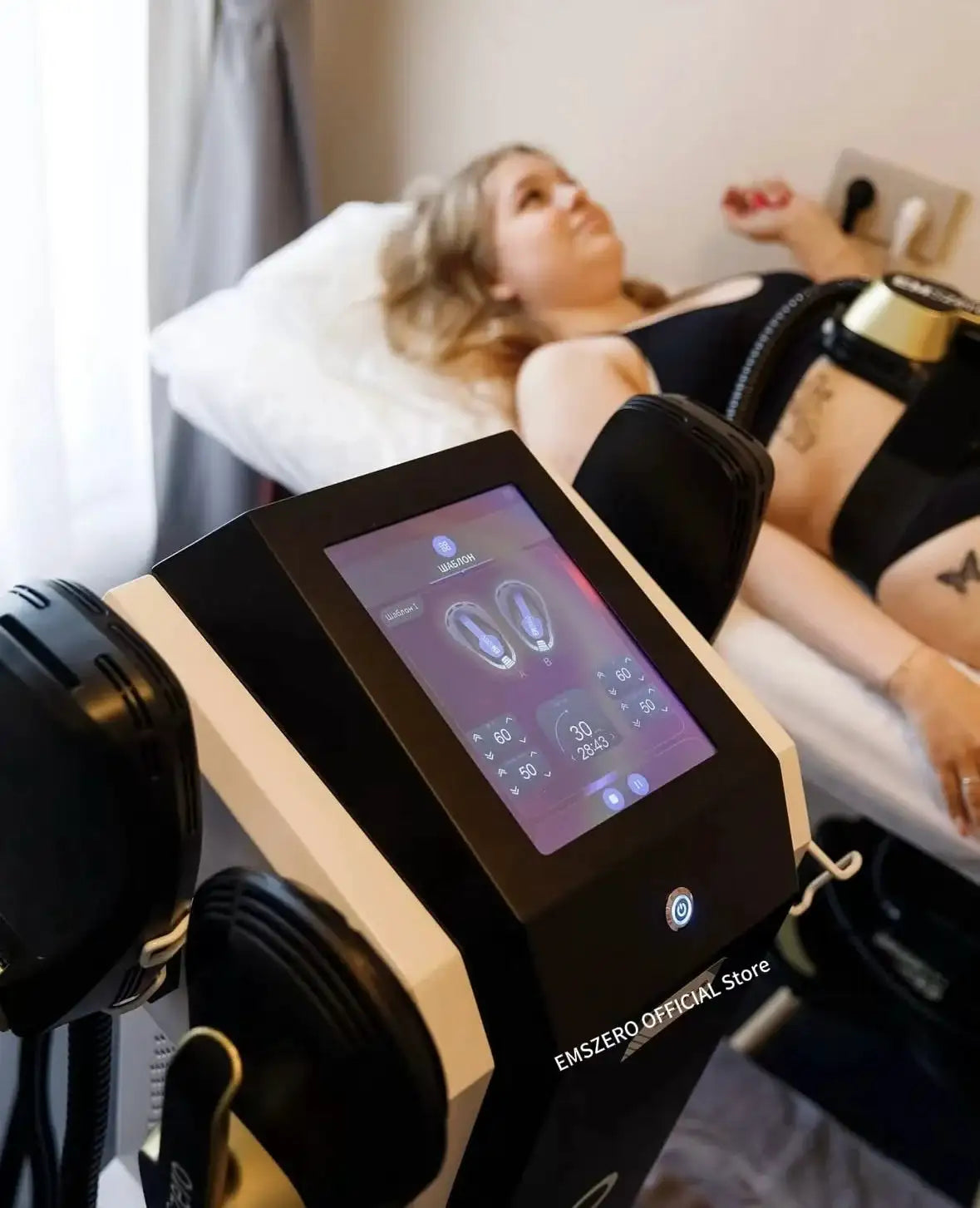 EMS Professional EMSzero 6500W NEO Body Slimming Fat Burning Muscle EMS Body Electromagnetic Stimulate Pro Machine