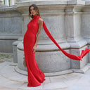 Elegant Satin Gown for Women Evening