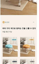 Pulley Low Stool: Wheel Children Shoe Changing