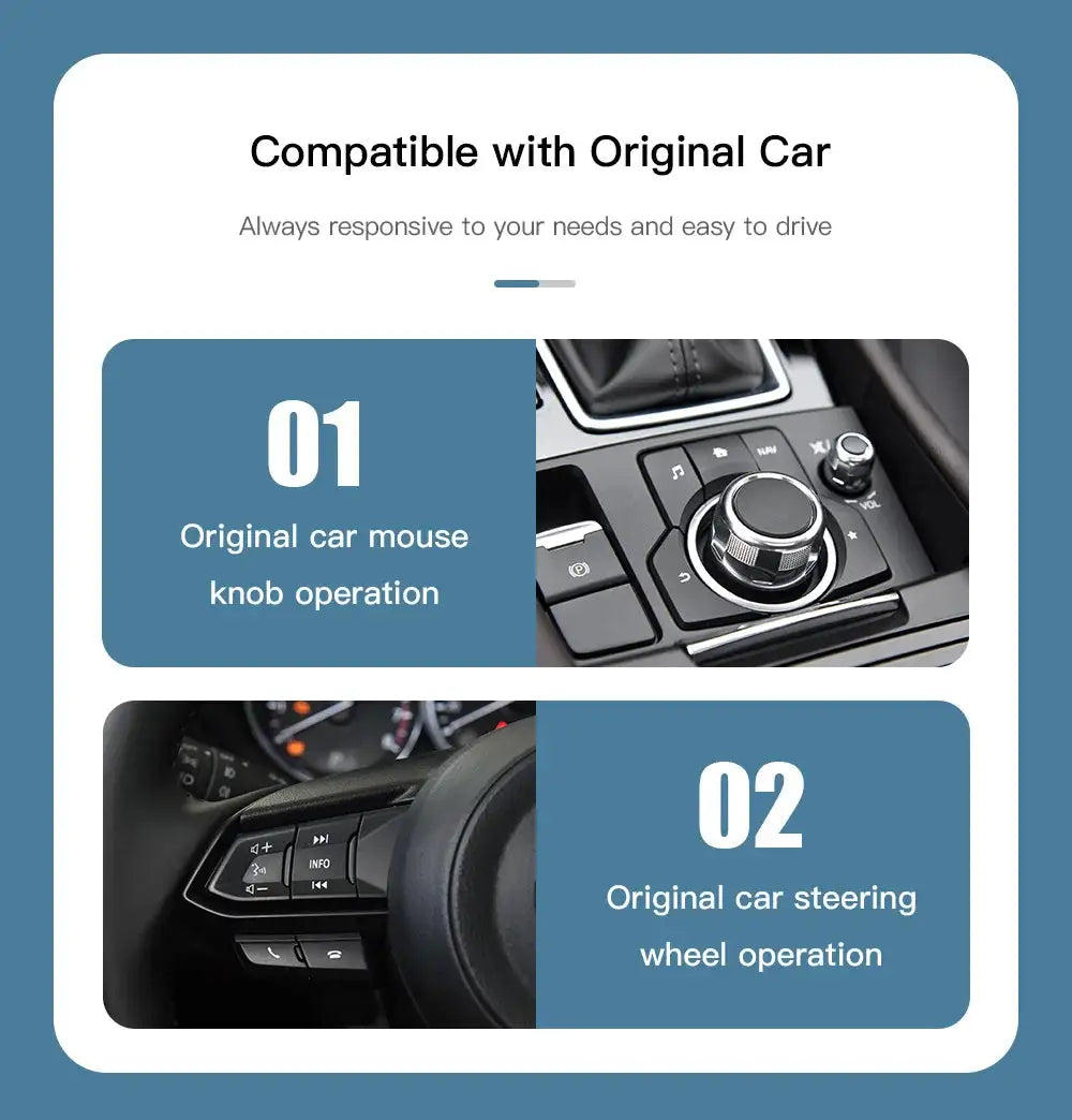ANYFAR For Mazda Retrofit Kit Wired CarPlay Android Auto USB Adapter Hub OEM For Mazda 2 3 6 CX30 CX5 CX8 CX9 MX5 TK78669U0C