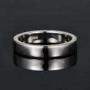 Round Moissanite Ring in Sterling Silver Pave Setting