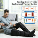 Air Compression Leg Massager Full Leg Foot Calf Knee Massage Boots for Athletes Seniors Post-Workout Muscle Recovery & Relief