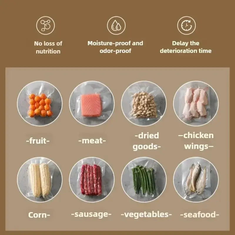 Portable Food Vacuum Sealing Machine 220V Home Use - OurLum.com