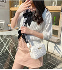 Wave Embroidery Square Bag for Everyday