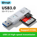 2 In 1 USB Card Reader High Speed Multi Card Adapter